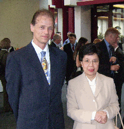 Dr. Thomas Braun mit Margaret Chan, der Generaldirektorin der WHO